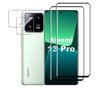 Suttkue for Xiaomi 13 Pro Screen Protector with Camera Lens Protector, 9H Hardness Anti-Scratch Tempered Glass flim, Case Friendly, Anti-Fingerprint,Anti-Scratch(2+2 Pack)