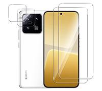 Suttkue for Xiaomi 13 Screen Protector with Camera Lens Protector, 9H Hardness Anti-Scratch Tempered Glass flim, Case Friendly, Anti-Fingerprint,Anti-Scratch(2+2 PACK)