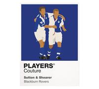 Sutton & Shearer Blackburn Rovers Icon Frame Men's T-Shirt - Black / XL