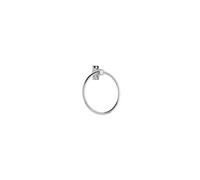 Sutton Wall Mounted Towel Ring with Zinc Alloy Construction, Chrome