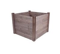 Suttons Modular Wooden Square Compost Bin, 91 x 91 x 68cm, 573 litre capacity, easy to assemble, made from sustainable wood, ideal for composting garden and kitchen waste