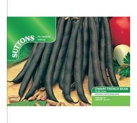 Suttons Seeds Bean (Dwarf French) Purple Queen 1 Packet