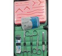 Suture Practice Kit - 3-Layer Skin Suture Pad with Pre-Cut Wounds | Complete Suturing Training Kit with Tools & Carry Case | For Veterinary Students, Nurses & Medical Training