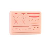 Suture Practice Pad Three-Layer Silicone Skin Kit, Upgraded 17 pre-Cut Wounds, Suture Pad for Medical and Veterinary Students Training