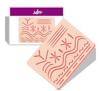 Suture Practice Pads 3 Layer with 27 Wound 5.5x7.7" Suture Practice Kit with Durable Silicon Skin Suture Pad for Training and Practice of Medical Veterinarian Students and Nurses