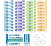 Suture Practice Thread & Needles Only for Medical Students (40 Mixed)
