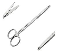 Suture Stitch Scissors 4.5" with Crescent Delicate Hook - Perfect for Suture Removal, First Aid, EMS Training and More, Premium Quality Instrument - Stainless Steel