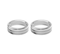 SUTVCM Air Conditioning Knob Ring Decorate Trim for Mercedes for Benz A B CLA GLA Class Air Conditioning knob(Silver)