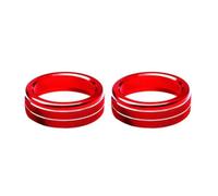 SUTVCM Air Conditioning Knob Ring Decorate Trim for Mercedes for Benz A B CLA GLA Class Air Conditioning knob(RED)