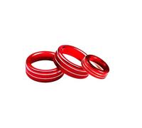 SUTVCM Air Conditioning Volume Knob Cover for Mercedes for Benz A B Class GLA CLA for AMG Air Conditioning knob(RED)