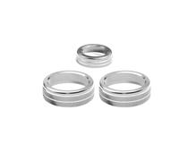 SUTVCM Air Conditioning Volume Knob Cover for Mercedes for Benz A B Class GLA CLA for AMG Air Conditioning knob(Silver)