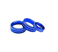 SUTVCM Air Conditioning Volume Knob Cover for Mercedes for Benz A B Class GLA CLA for AMG Air Conditioning knob(Blue)