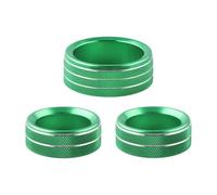 SUTVCM Air Conditioning Volume Radio Button Knob Cover Ring for Dodge for Challenger for Charger 2015-2020 Air Conditioning knob(Green)