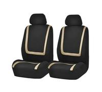 SUTVCM Car Front Seat Covers Breathable Cushion Vehicle Protector Driver Interior Accessories Seat Protectors(Beige-2 Seats)