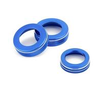 SUTVCM Centre Console Air Conditioning Volume Knob Ring for Mercedes for Benz A B CLA GLA Class W176 W246 C117 X156 Air Conditioning knob(Blue)