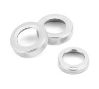 SUTVCM Centre Console Air Conditioning Volume Knob Ring for Mercedes for Benz A B CLA GLA Class W176 W246 C117 X156 Air Conditioning knob(Silver)