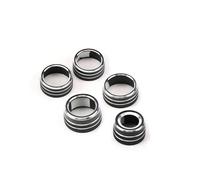 SUTVCM for Camry 2018 Air Conditioning Volume Radio Button Knob Cover Ring Air Conditioning knob(Black)