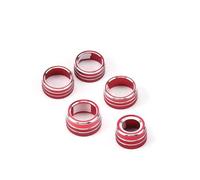 SUTVCM for Camry 2018 Air Conditioning Volume Radio Button Knob Cover Ring Air Conditioning knob(RED)