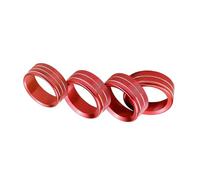 SUTVCM for Wrangler JL JLU for Gladiator JT 2-Door 4-Door 2018-2024 Air Conditioning Volume Radio Button Knob Cover Air Conditioning knob(RED)