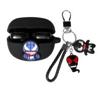Suublg Silicone Case for New Bose Ultra Open Earbuds(2024), Cute Charging Case Shockproof Protective Cover with Cartoon Doll Anti-Lost Lanyard Keychain for Teen Girls Boys