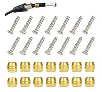 SUUJI BH90/BH59 Brake Olive and Barb - 14 PCS Brake brass olive and steel Connecting Insert kit for Shimano Mountain Bike Bicycle BH90 Avid Sram Bike Hydraulic Disc Brake Hose BH90/BH59 (BH90)