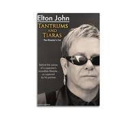 suumyo Elton John Poster Room Decor Aesthetic Poster Artistic Poster for Bedroom Living Room Walls 12x18inch(30x45cm) Unframe-style