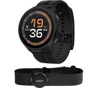 Suunto Run GPS Silicone Strap Sports Watch + FREE Smart Heart Rate Belt Black