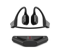 SUUNTO Wing Bone Conduction Headphones, Open-Ear Bluetooth Earphone with Advanced Head Control, 30H Playtime with Mics & LED Lights, Chargebank Attached, IP67 Waterproof for Running & Workouts, Black