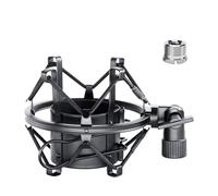 SUUNTOK Metal Shock Mount, Mic Clip Holder for Diameter 43-48mm Condenser Microphone, Anti-Vibration Suspension High Isolation Mic Stand