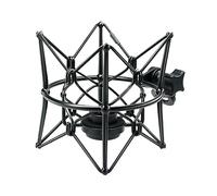 SUUNTOK Microphone Shock Mount Anti-Vibration Mic Holder Spider Recording Mic Shockmount Stand Compatible with Neumann U87 Ai, U89 i and TLM 67 (Black)