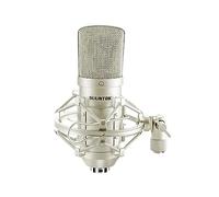 SUUNTOK XLR Condenser Microphone Recording Microphone for PC Computer Home Studio Cardioid Podcast Mic Kit for Streaming, ASMR, YouTube, Voice-Over, Gaming, Vocal (Silver)