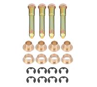 Suuonee 4Pcs Car Door Hinge Pin Kit for Honda Civic Accord CR-V CRX CX DX EX SI EG6 B16 D16 EK - Yellow, Zinc Plated Steel
