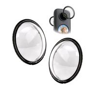 suuosl Rotating Lens Guards Compatible with Insta 360 X4 Action Camera Protective Cover Frame - Lens Caps Waterproof Anti-Scratch, Removable Len Protector for Insta X4 Standard, 2 Pieces