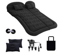 SUV Air Mattress Car Bed Camping Cushion Pillow Upgraded Thickened and Universal Car Mattress Camping Portable Sleeping Pad for Travel Camping Use in Your Car RV Mini-Van MPV Trunk (Black)