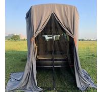 SUV Tent Tailgate Shelter Privacy water repellent Black Portable Changing Room for Biking Toilet Shower Sleeping Beach Swimming L:W:H:4.9ft:4.9ft:7.5ft 6pcs Pegs, 4.9ftx4.9ftx7.5ft