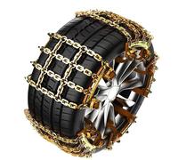 SUV universal anti-skid chain thickened manganese steel emergency anti-skid chain nine-square design specially designed for ice, snow and muddy roads Small (suitable for tires 165-205) 8pcs