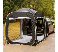 SUV Van Car Tent, 2-5 Person Dome Tent for Rear Hatch, Driveaway Tailgate Awning, Freestanding Camping Shelter for Trucks and Vans