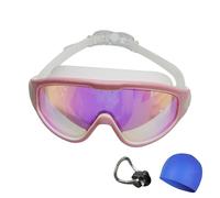 Suvaya Goggles, Suvayam Wide Lens Swimming Goggles, Anti-fog,High-definition Large-frame Glasses for Children and Adults (G)