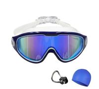 Suvaya Goggles, Suvayam Wide Lens Swimming Goggles, Anti-fog,High-definition Large-frame Glasses for Children and Adults (H)