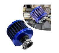 Suvnie 12mm Mini Air Filter, Universal Motor Cold Air Inlet Filter Breather Auto Turbo Vent Intake Filter Cleaner Crankcase Breather Car Accessories Motorcycle Engine Parts (Blue)