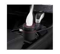 Suvnie Car Tissue Holder, Auto Cylinder Tissue Box with Window Breaker, Leather Round Tissues Container for Vehicle Home Office Use, Travel Facial Tissues Organizer Car Accessories (Black)