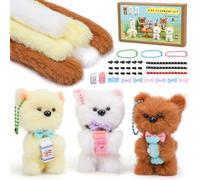 SUVSOON 44PCS Pipe Cleaners 40 Inch Extra Thick Jumbo Fur Pipe Cleaners Chenille Stems Animal Kit with Craft Accessories for Beginners DIY Arts Craft Supplies Decorations