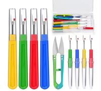 SUVSOON 8 Pcs Seam Rippers, Stitch Unpicker Tool, Thread Cutter and Storage Box, 4 Big and 4 Small Unpicker Sewing Tools Seam Rippers for Sewing DIY Crafting