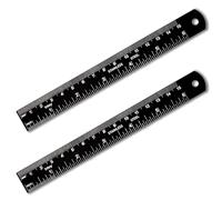 Suvunpo Dual Scales Metal Ruler Kit,8x12 Inch Carpenter Square,Shaped Right Angle Ruler,Straight Edge Stainless Steel Rulers for Carpentry, Machinist,Drafting (Black, 8inch x 12inch,6inch, 12inch)