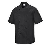 sUw - Kent Chefs Kitchen Workwear Jacket - Black - 3XL