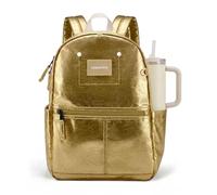 suwarble Toddler Backpack for Boys Girls 2-6 Kindergarten Elementary School Kids Backpack Boys 14" H Diaper Bag, Golden, 15.9" x 11" x 4.5" inches, Kids (15.9"h Fit A4 Folder)