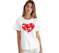 SUWATOIN Valentines Day Tshirt Women Heart T Shirts Valentines for Her