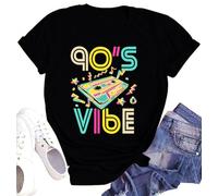 SUWATOIN Womens 90s Vibe Shirt I Love 90s Tshirt Retro Music Lover Tee Tops