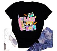 SUWATOIN Womens 90s Vibe Shirt I Love 90s Tshirt Retro Music Lover Tee Tops