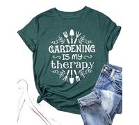 SUWATOIN Womens Garden Shirts Plant Lover T Shirt Gardening Graphic Tee Gardener Gift Tops Green